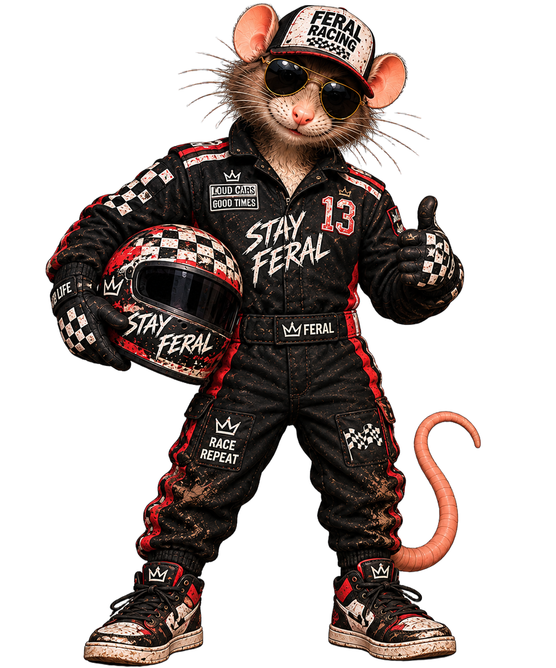 Feral Rat Racer T-Shirt