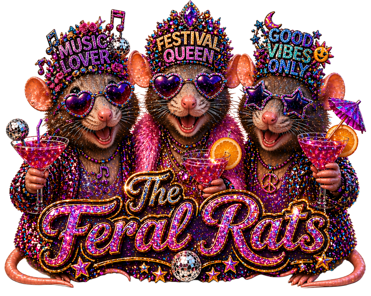 Feral Trio Rat Keyring