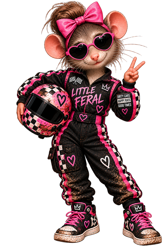 Feral Girl Racer T-Shirt