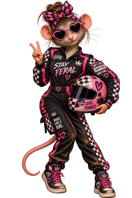Ladies Feral Rat Racer T-Shirt