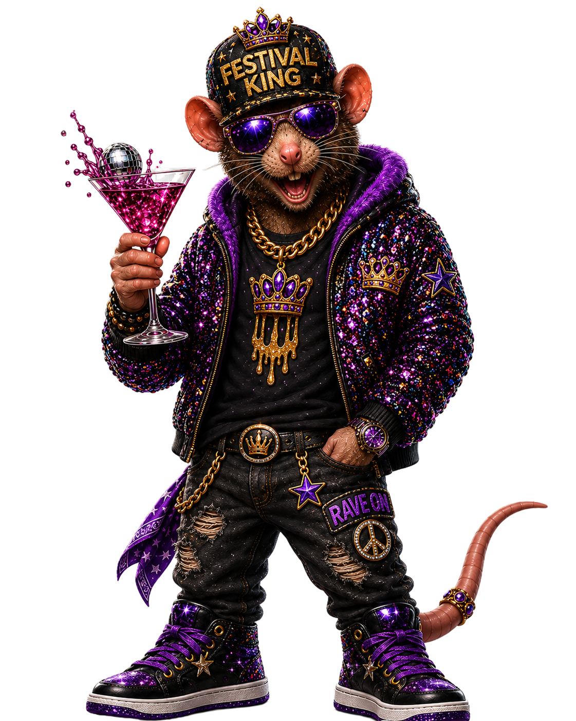 Festival King Rat Keyring
