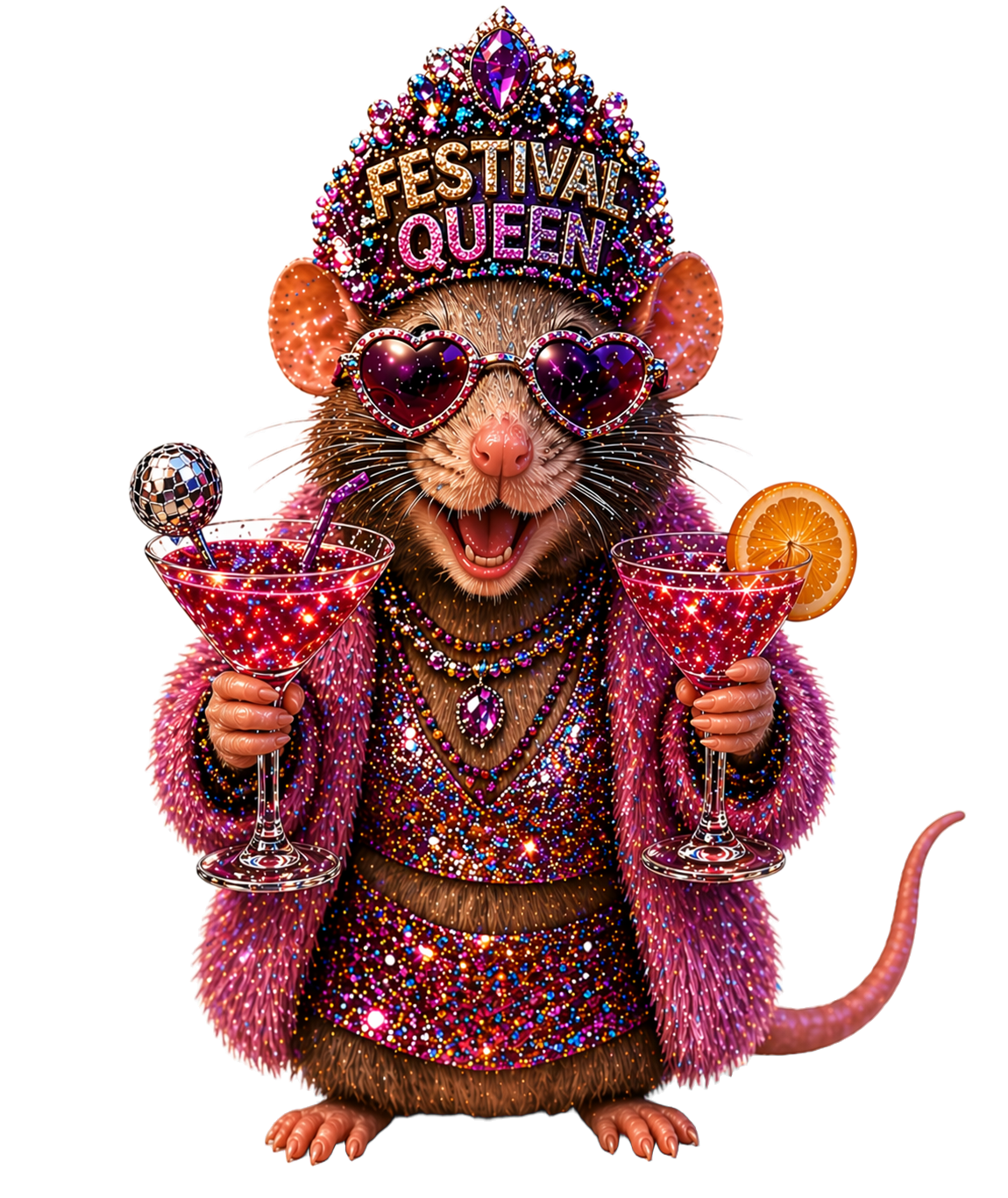 Festival Queen Rat Keyring