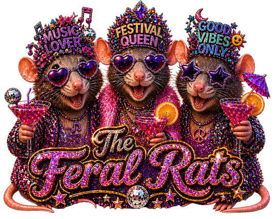 Feral Trio Rat Keyring